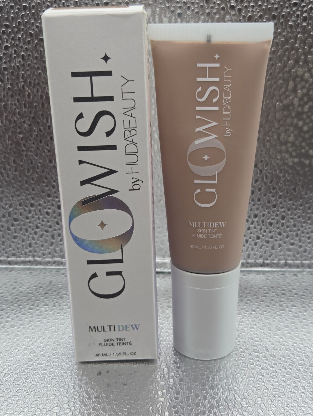 Huda Beauty Glowish Multidew Skin Tint 08 Tan 40 ml 1.35 oz NIB
